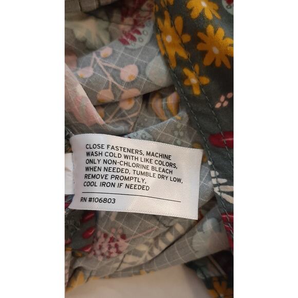 Duluth Trading Co. Heirloom Butterfly and Floral Print Gardening Bib Large X 31L - Picture 9 of 12